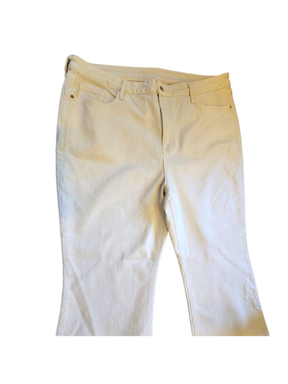 Old Navy Jeans Womans High Rise Flare Leg Bone Color Size 20 NWT JJ3093 - Picture 7 of 10